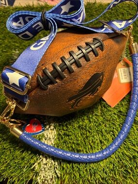 Bills handmade Football-Shaped Crossbody Bag